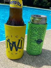 Load image into Gallery viewer, Smooth Sailing Logo Slim Can Coozie
