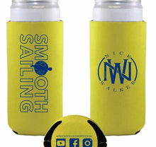 Load image into Gallery viewer, Smooth Sailing Logo Slim Can Coozie
